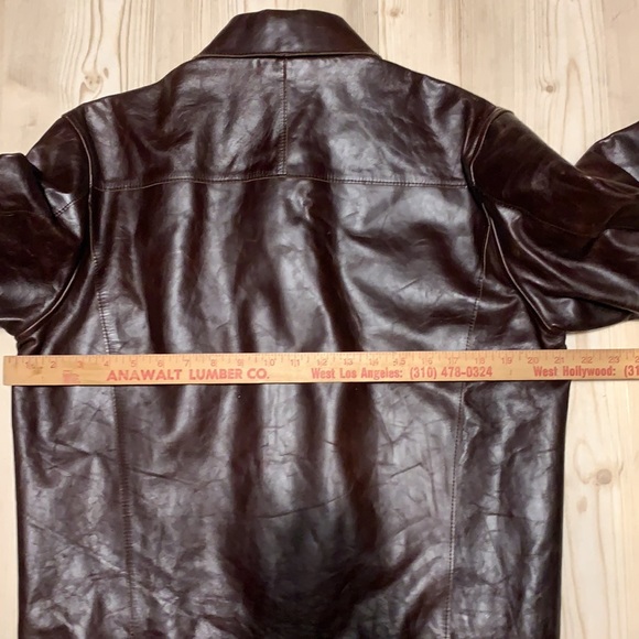 Armani Exchange Genuine Leather Jacket - Picture 8 of 11